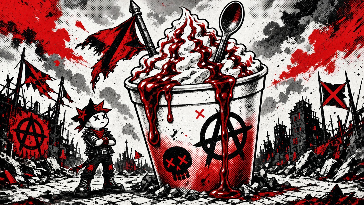 cartoon gag: NATIONAL FRAPPE DAY: IT'S A MILKSHAKE, LET'S BE HONEST